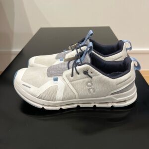 On Kids' Sneakers in White and Light Blue